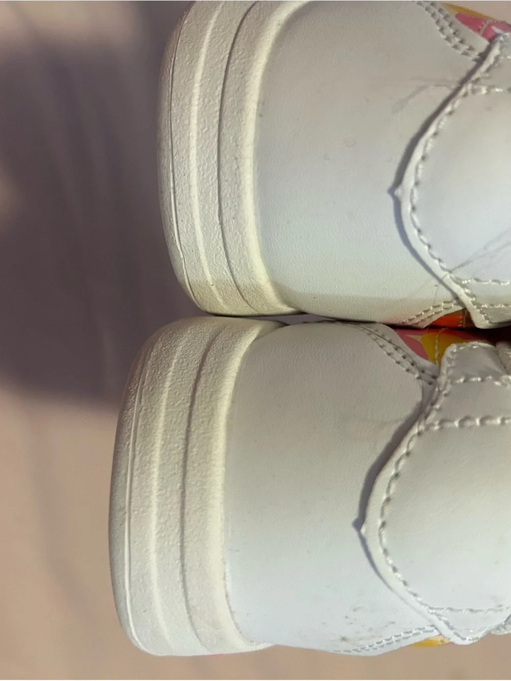 adidas Kids Floral Sneakers in Pink, Yellow & White